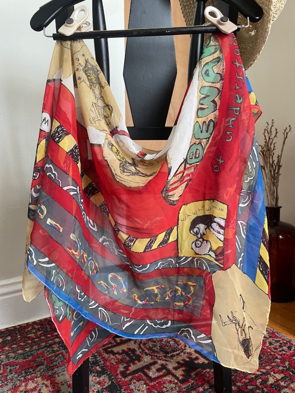 Silk Scarf Mary Green 1997 - Picture 3 of 3